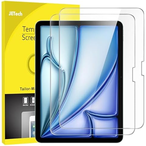 JETech 9H Tempered Glass Screen Protector for iPad Air 11-Inch M2 Cover