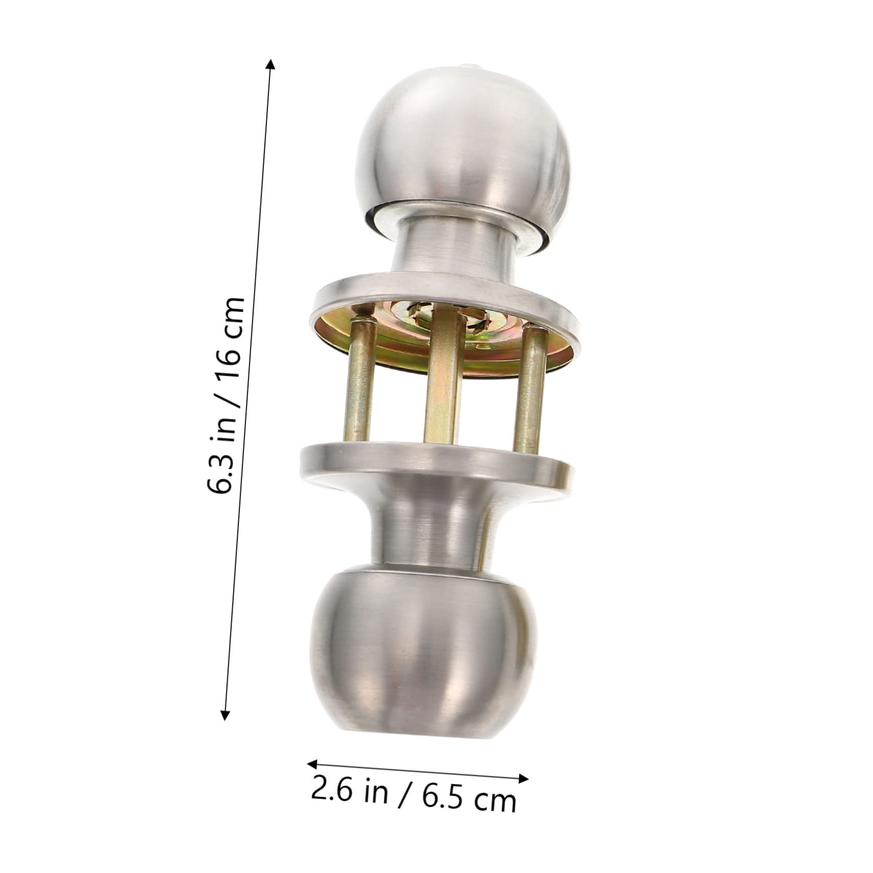 NUOBESTY Cerradura De Puerta Interior Con Tres Barras Y Manilla De Acero Inoxidable 6.29X2.55X2.55In Con Llave Incluida Resistente a La Corrosión Para Seguridad En Hogar Y Dormitorio