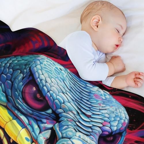 Couverture serpent douce et chaude facile d'entretien pour lit - 5