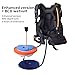 GOYOJO Scuba Diving Snorkel Ventilator Tankless Portable Underwater Rechargeable Scuba Diving Tank Waterproof Air Compressor (Q2A-12m)