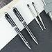 YUNCHUN 2PCS Carbon Fiber Ballpoint Pens, Luxury Medium Point Ball Pens with 2 Extra Refills, Fancy Cool Pens for Writing, Note Taking, Journaling, Retractable Executive Professional Pens for Work