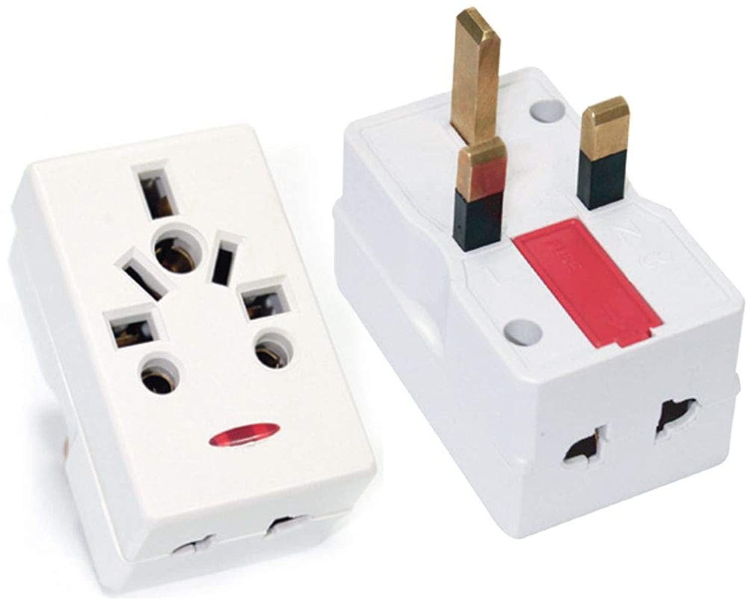Rexton3 Way Plug Adaptor With Neon Multi Socket