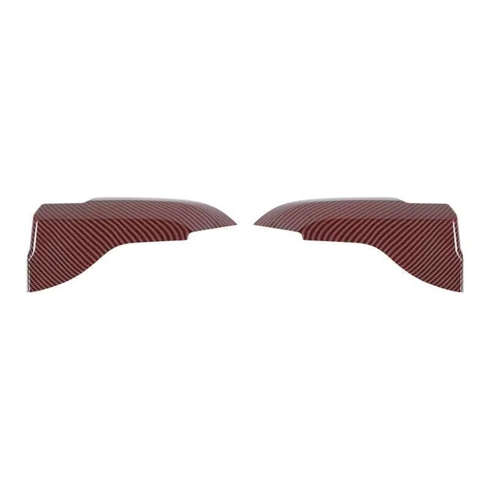 Trim Sticker Accessories ABS Carbon Inner Door Armrest Cover Trim Stickers for Mustang 2015 Up Car Interior Accessories Car Interior Decoration(Red Carbon Fiber)