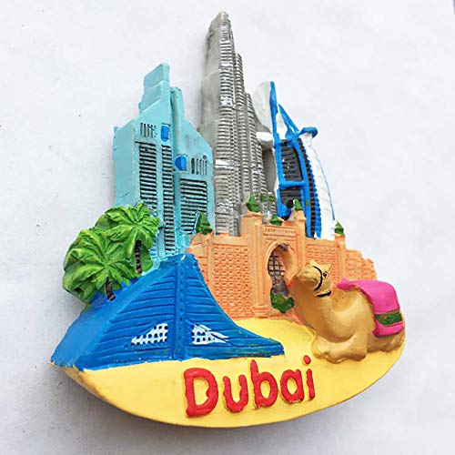 Imán de nevera decorativo Burj Khalifa 3D Dubai miniatura 3