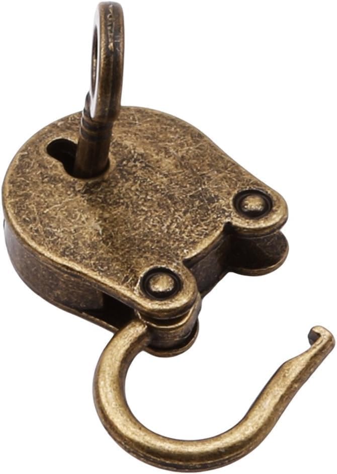 Image of 1Set Vintage Antique Style Mini Archaize Classic Padlocks Key Lock with Keys Keyed Padlocks, Padlocks and Hasps