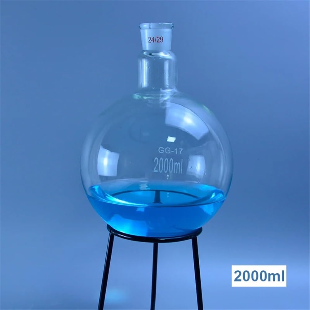 Ballon à fond rond simple col 24/29 de 2000 ml, rodé standard Équipements de laboratoire
