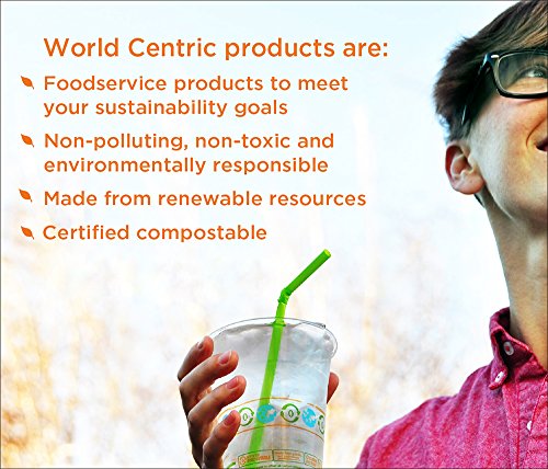 image for World Centric TO-SC-U34D 100% Compostable Unbleached Plant Fiber Hoagi
