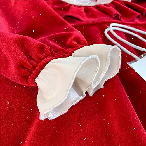 フィフィアンドロメオ　クリスマスワンピース　レッド Amazon.co.jp: キッズ 女の子 ワンピース クリスマス 子供