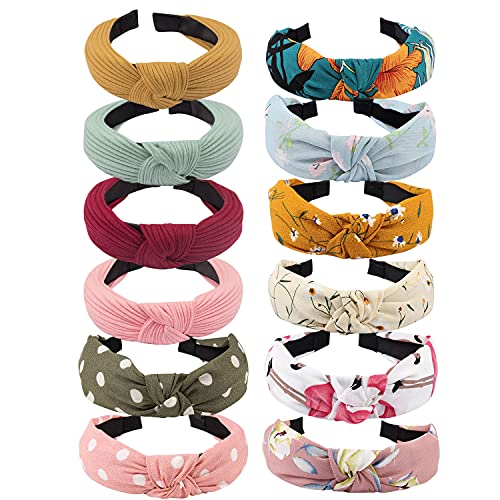 Headbands for Women 12 Pack Head Bands Women Hair Knotted Headband for Women Knotted Headbands Womens Headbands Elastic Turban Boho Bandeau Hair Fashion Headbands for Washing Face Headbands for Women 12 Pack Head Bands Women Hair Knotted Headband for Women Knotted Headbands Womens Headbands Elastic Turban Boho Bandeau Hair Fashion Headbands for Washing Face