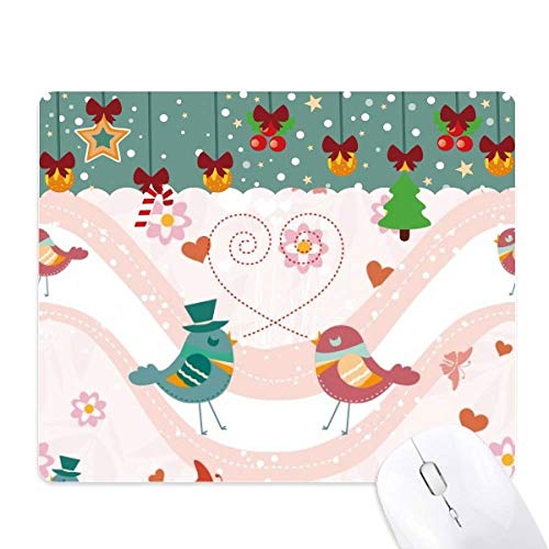 Tapis de souris Saint-Valentin cadeau romantique oiseaux pour votre partenaire