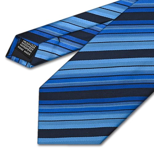 Image of Men's Tie Set with Pocket Square, Cufflinks and Gift Box | 100% microfiber; tie 59 x 3.15 in; square 10 x 10 in; gift box included