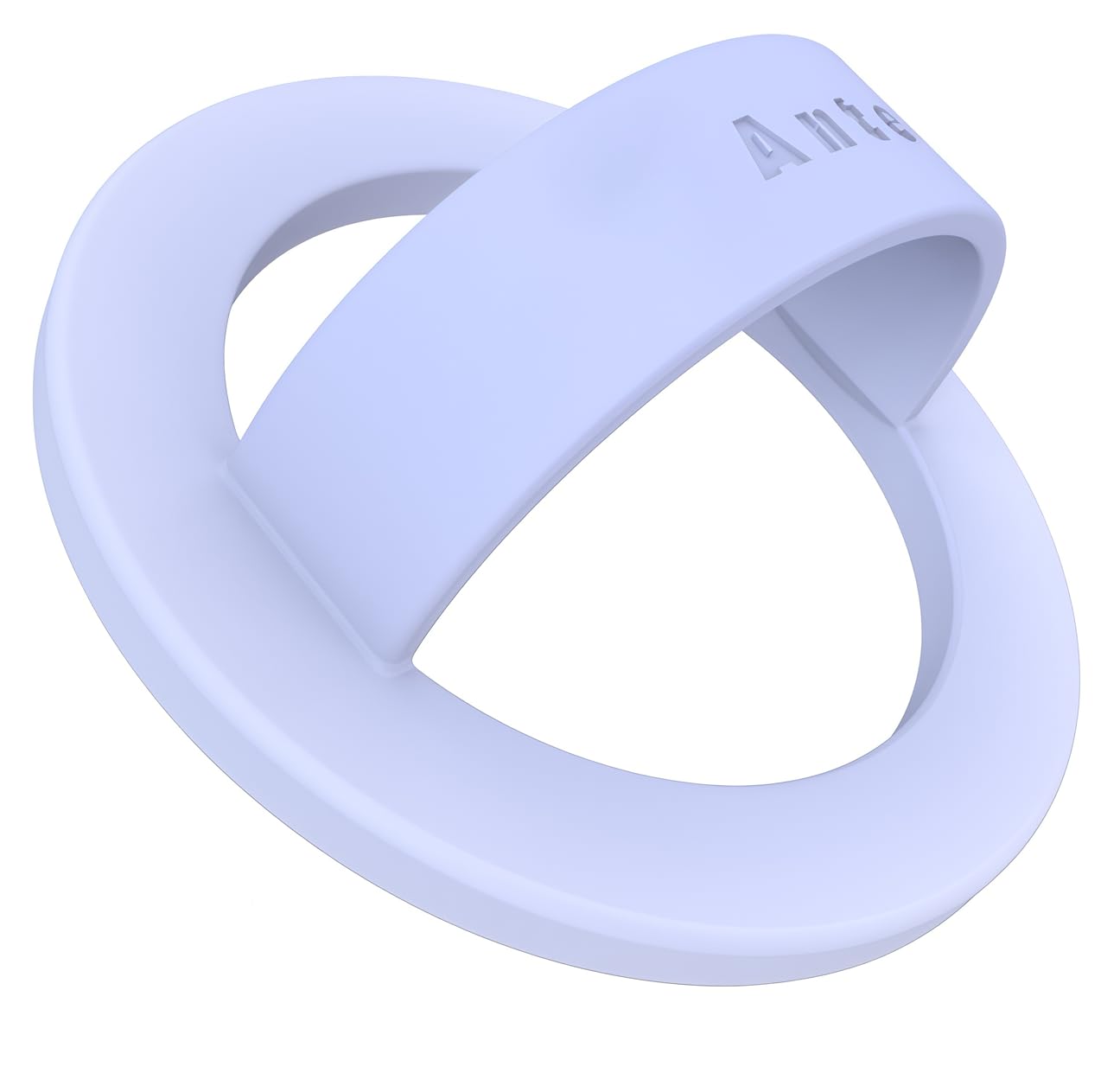 Anteel Magnetic Silicone Ring Grip Phone Holder, Strong Magnetic Attraction, Comfy and Portable, Removable Finger Loop Grip for Magsafe Phone Case (Lavender)