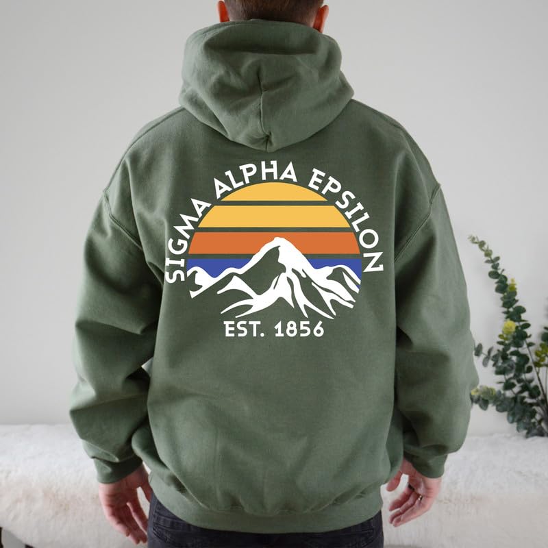 Sigma Alpha Epsilon Hoodie - SAE White Mountains Sweatshirt2