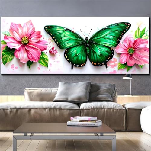 Kit complet diamond painting papillon avec strass en cristal brillant