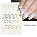 NOENNULL Metallic Nail Stickers, DIY Metallic Nail Stickers, Self Adhesive, DIY Design with Safe & Non Material, Suitable for All Nails, Great for Family, Friends, and More