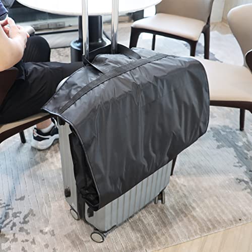Image of Univivi Garment Bags for Travel and Storage 43 inch Hanging Suit Bag Clear Suits Cover with Mesh Pockets for Coat, Shirt, Jackets, dresses
