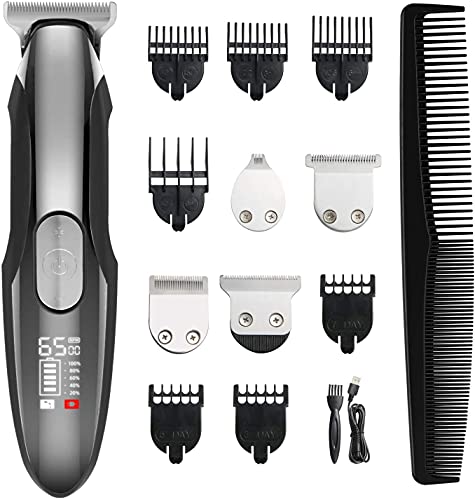 バリカン ヒゲトリマー 電動バリカン ヘアカッター アタッチメント付き コードレス メンズ 防水 3段階調節可能