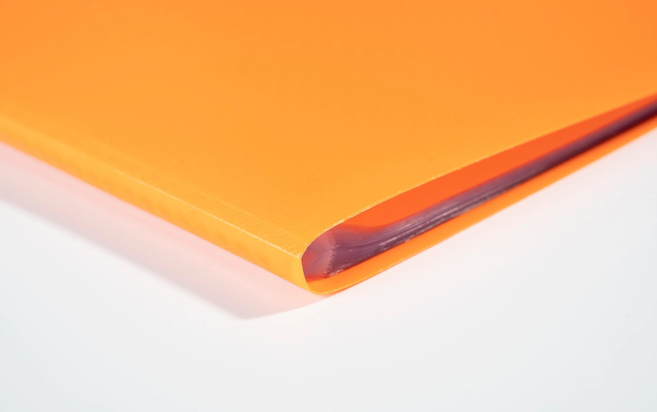Exacompta - Ref. 88224E OPAK - Cartón de 20 fundas de documentos (20 fundas de cristal liso), 40 vistas, para tamaño A4, dimensiones 24 x 32 cm, tapa de polipro semirrígido, color naranja