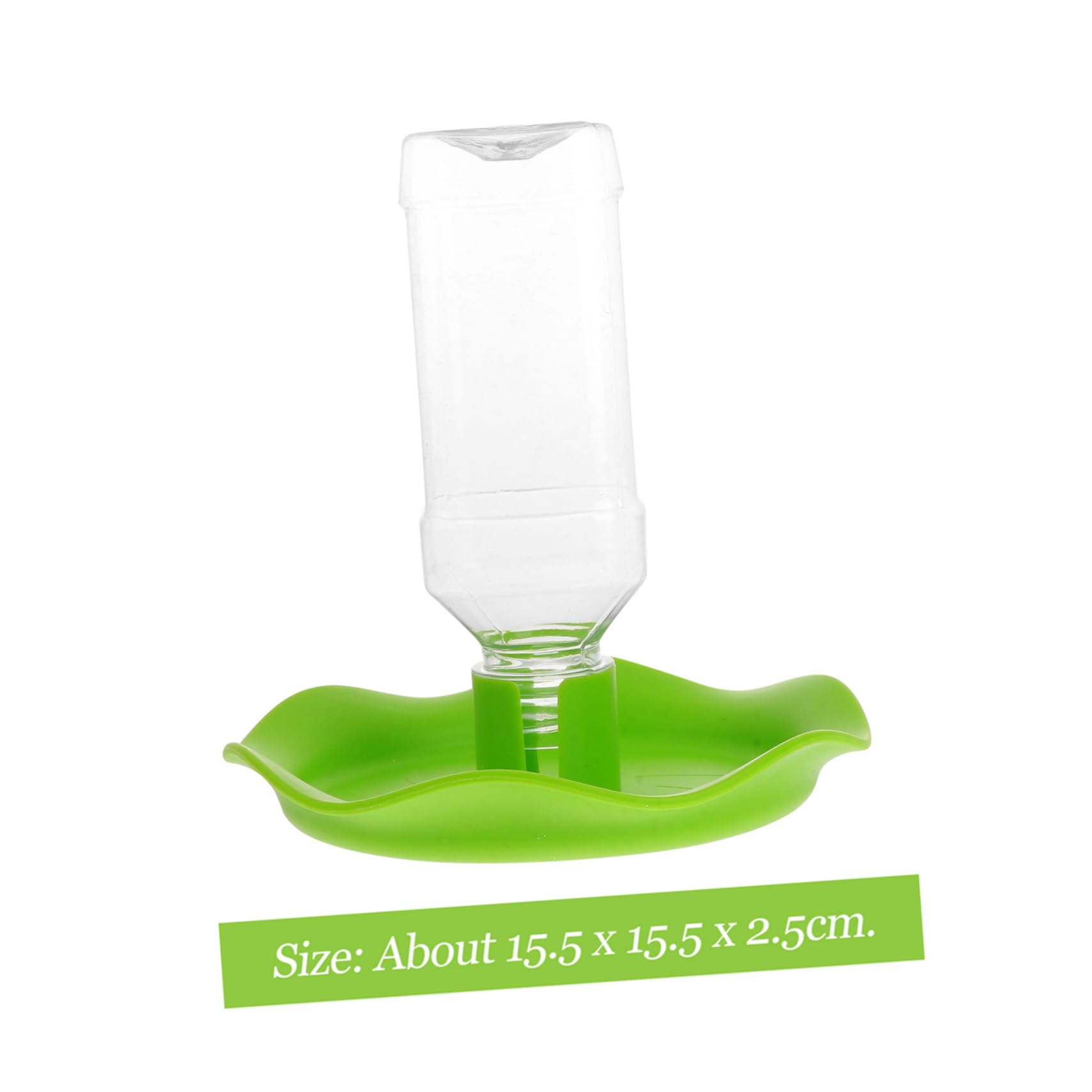 Mikikit Reptile Tank Water Dish Automatic Snake Water Feeder Plastic Material Easy to Tortoise/Lizard