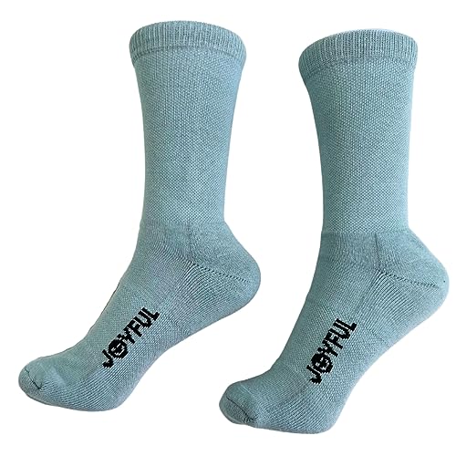 Image of Made in USA Colorful Cotton Crew Athletic Socks | Comfortable, Thick, Soft, and Supportive (as1, numeric, numeric 7, numeric 11, regular, regular, Grey)