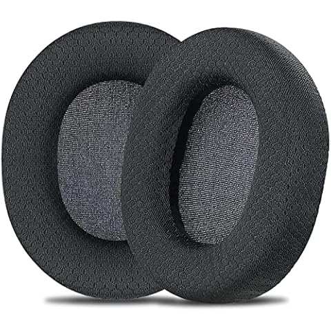 SOULWIT Ear Pads Cushions Replacement for SteelSeries Arctis 5/Arctis 7/Arctis 7P/Arctis 9/Arctis 9X/Arctis Pro/Arctis 1/Arctis 3/Arctis Prime Headset, Earpads with Noise Isolation Foam-Black Cover