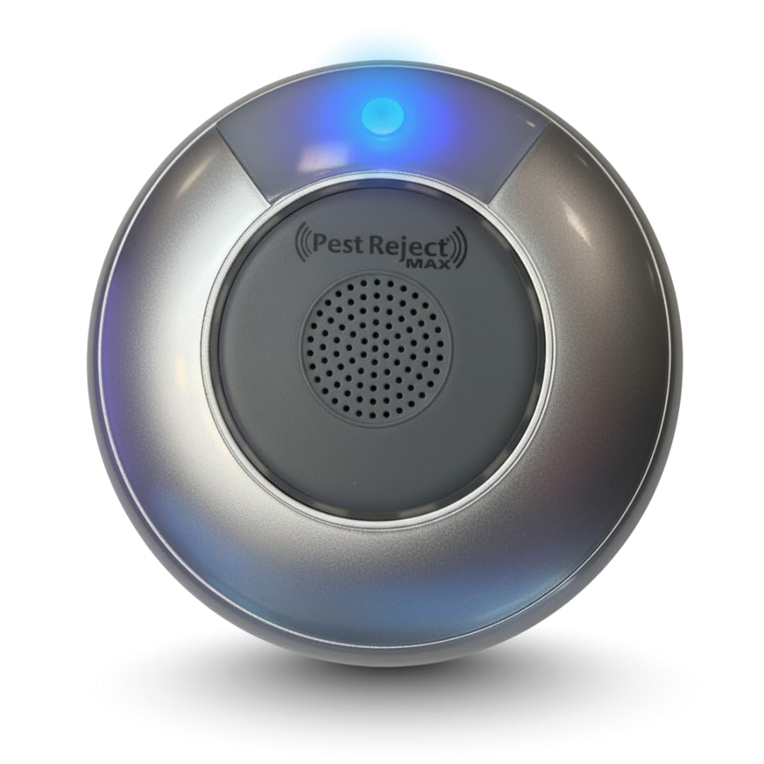 MAX, Repelente Efectivo de plagas, Insectos y roedores, Más Potente y Más Efectivo, Tecnología Electromagnética + Ultrasonido, Frecuencia Variable (1 Unidad)