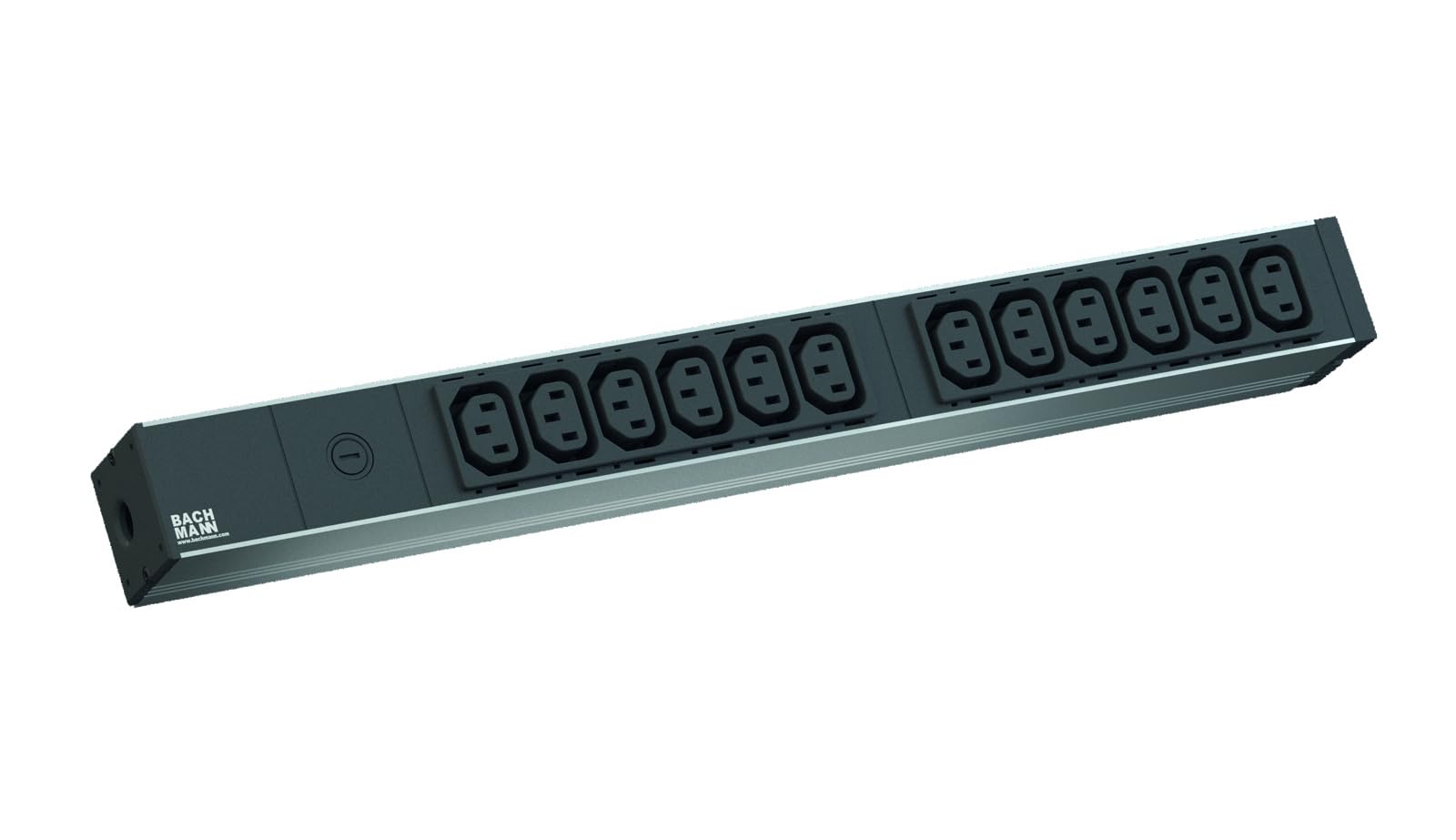 BACHMANN IT PDU Alu 19" 1HE 12 x C13 Buchse C14 Stecker