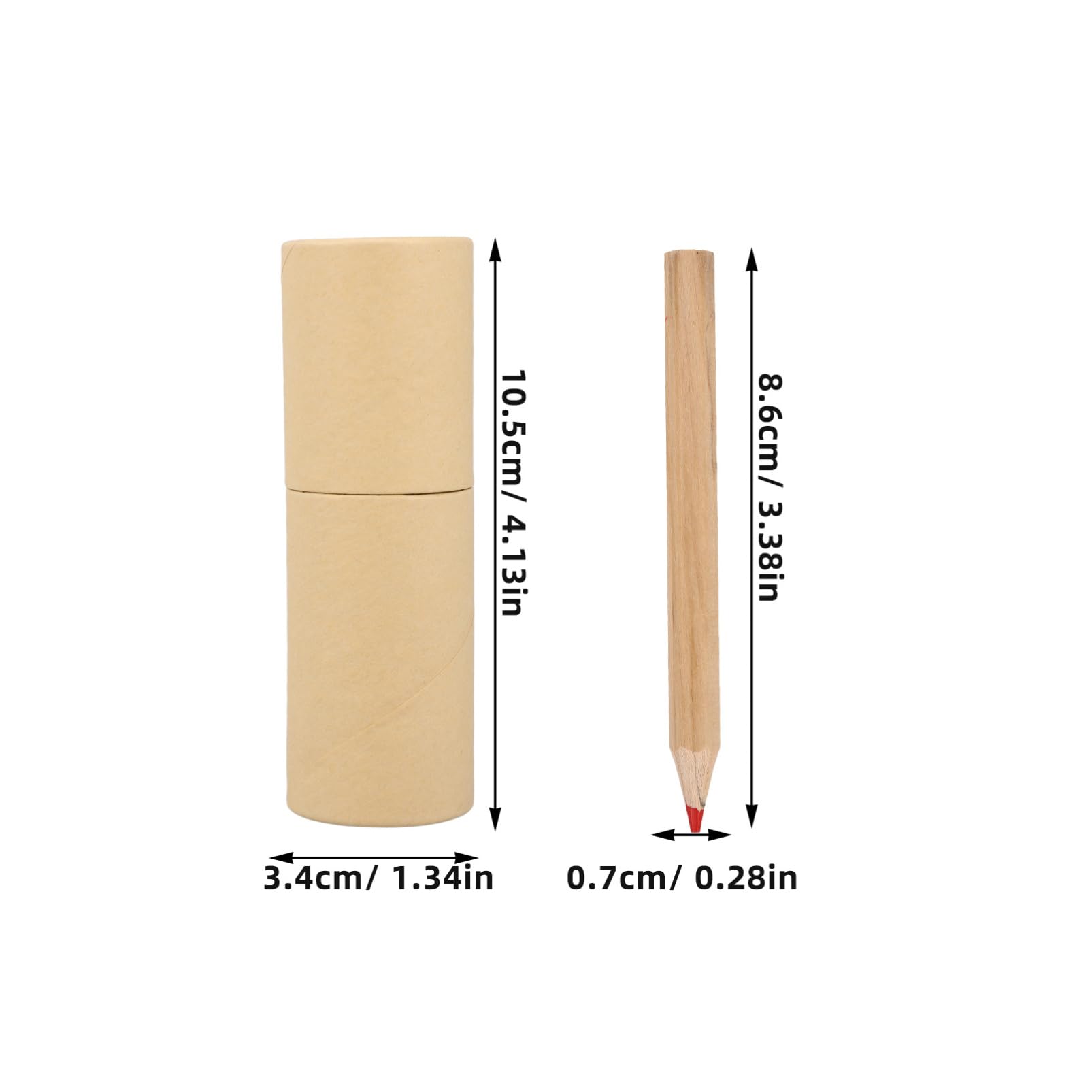 Angoily 12 Scatole Matite Colorate Lavabile Matita Carino Matite Arcobaleno Aula Colorato Crayons Piccolo Per Schizzi Massa Schizzo Ragazzo Beige Grafite