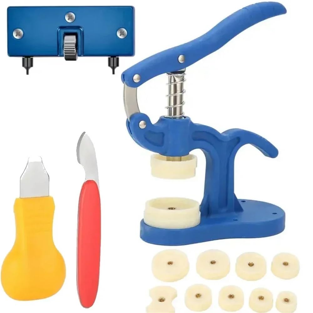 Uhrmacher-Gehäuseboden-Presswerkzeug-Set – rutschfeste Nylon-Einpressbacken, Gehäuseverschluss-Reparaturset (025520pack)