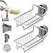 2 Pezzi Porta Spugna, Porta Spugne da Cucina Organizzatore per Lavello Porta Spugnette Cestino Appeso da Rubinetto Vassoio per Lavello Scolapiatti per Spazzola Portaoggetti per Cucina e Bagno