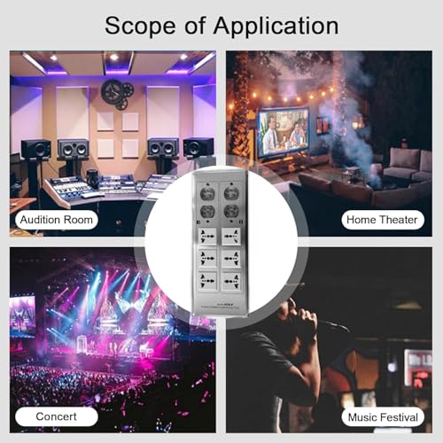 Image of 3000W 15A 100-240V AC8.8 Advanced Audio Power Purifier Filter AC Power Socket Video Noise Eliminator /Line Conditioner /Whole Entertainment System Protection Silver