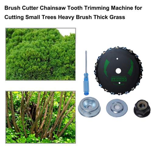 Chainsaw Tooth Brush Blade 9 inch 20 Tooth 10000 RPM for Cutter, Trimmer, Weed Eater Lawn Mower Circular Saw Blade Electric Weeder Accessories(Adapter Included)