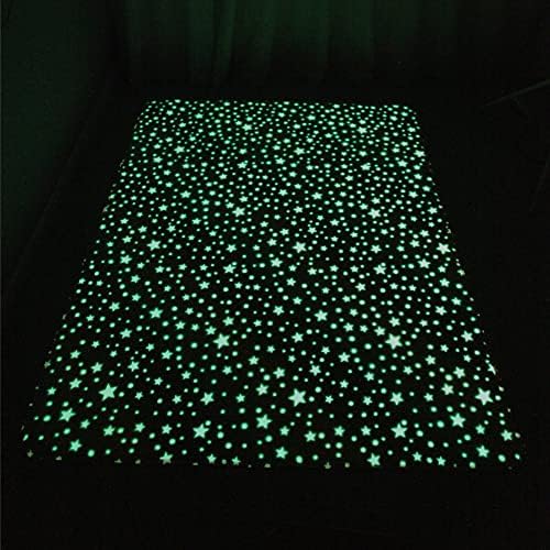 Gefosin Luminous Area Rug Glow in The Dark for Bedroom Living Room, Unique Soft Washable Modern Indoor Rugs for Children Dorm Home Decor, Rainbow Stars 2.6x5.2 Feet 2 51MQtiheC2L. AC