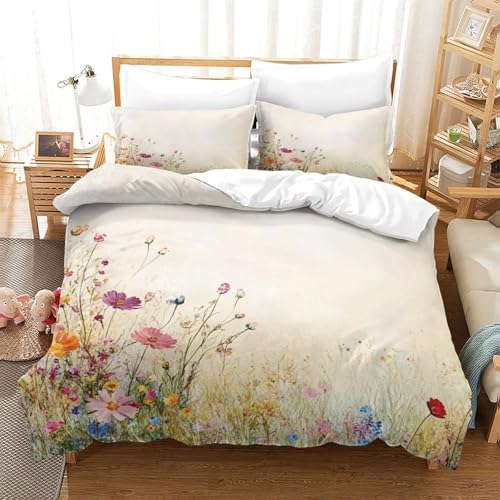 Housse de couette tigre blanc en microfibre ultra douce 3D - 3