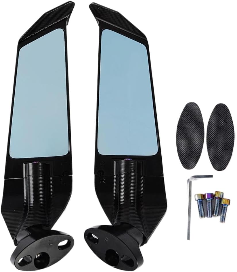 Motorcycle Mirrors Modified Wind Wing Adjustable Rotating Rearview Mirror Compatible With 1000SX 14R 10R 6R 125 250R ER6F(B)