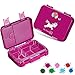 Produktbild My Vesperbox  Len - Bento Box Kinder - Lunchbox mit 4+2 Fächern - extrem robust  Brotdose  Brotbox ideal für Kindergarten und Schule (Lila - Einhorn)