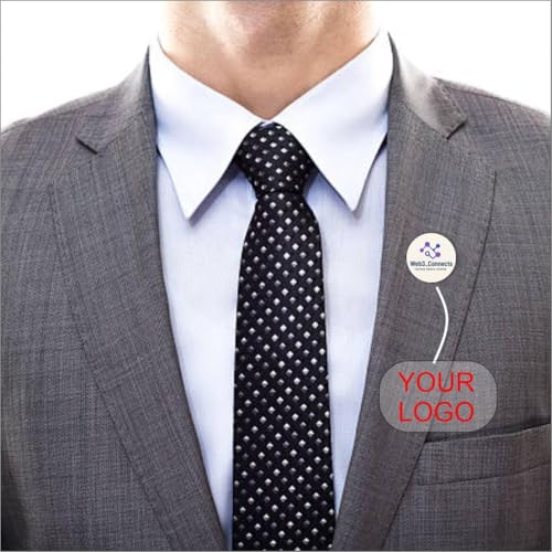 Image of Zesta Magnetic Name Apparel Pin for Uniform Shirt | Customised Magnetic Badge for Employees, Doctors, Staff | No Pin Name Plate for Office, School, Hospital