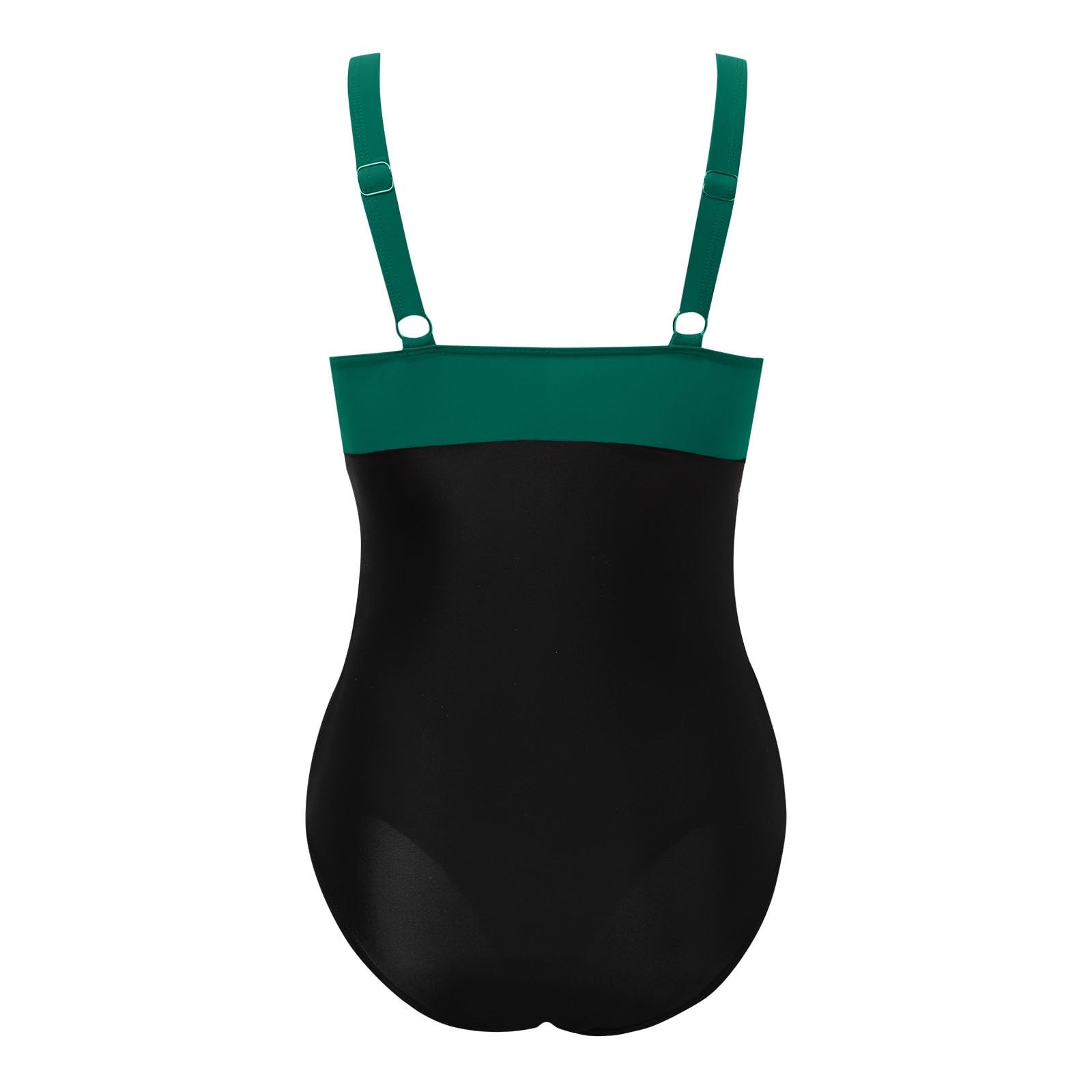 Costume da Bagno Intero Donna Halter con Scollo a V e all'Americana Senza Schienale Push Up Bikini Un Pezzo Tankini Swimwear Costumi Interi Pancia Curvy Estate Beachwear