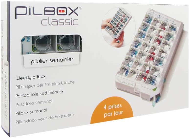 Pilbox Classic Weekly Tablet Dispenser Amazon.ca Beauty & Personal Care