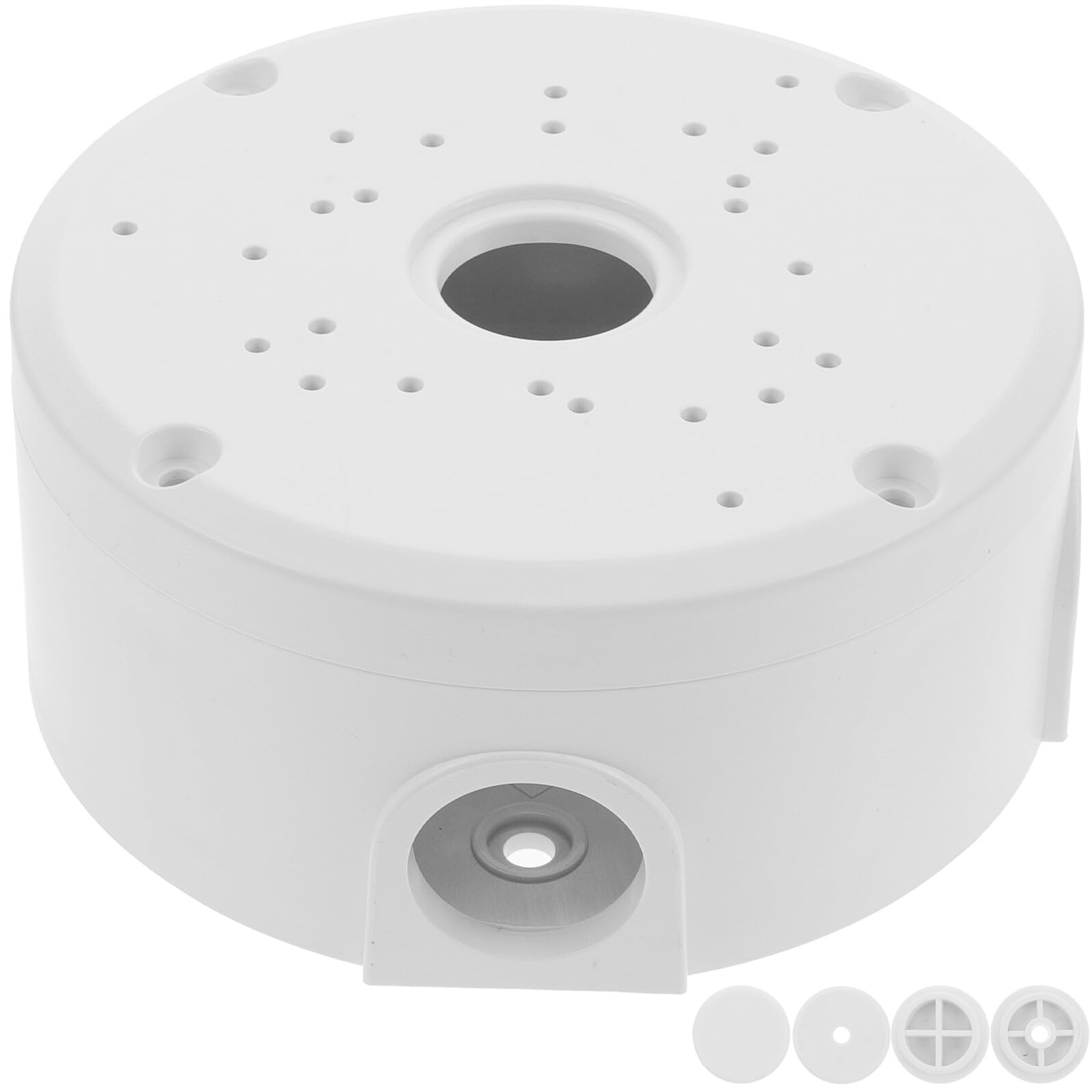 DOITOOL 5 Pezzi Scatola Derivazione Elettrica Rotonda Contenitore Multi per Nascondere Box per Esterni e Interni Montaggio Parete e Soffitto