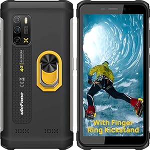 Ulefone Telephone Portable Incassable, Armor X10 Pro (2022), Smartphone débloqué 64 Go, 8-Core, 4Go RAM, Android 12, 5180mAh, 20MP+5MP, Écran 5.45″ HD+, Téléphone Antichoc Dual Sim 4G/Face ID/NFC/OTG