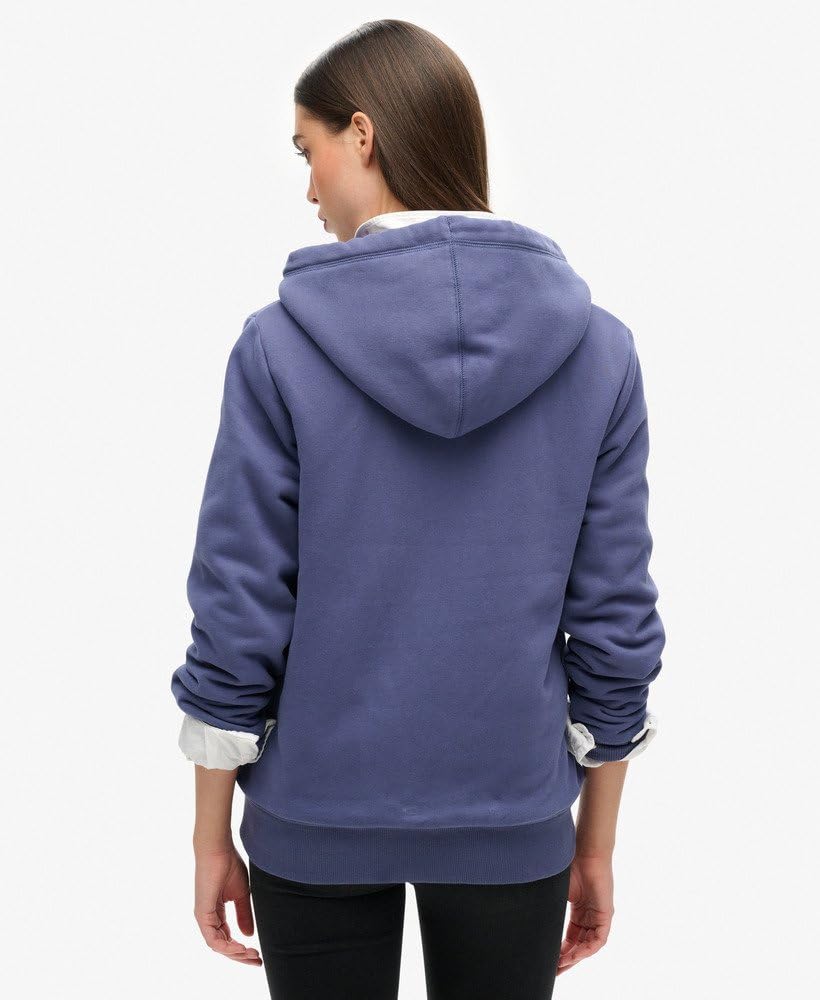Superdry Sweat à capuche borg doublé avec fermeture éclair pour femme