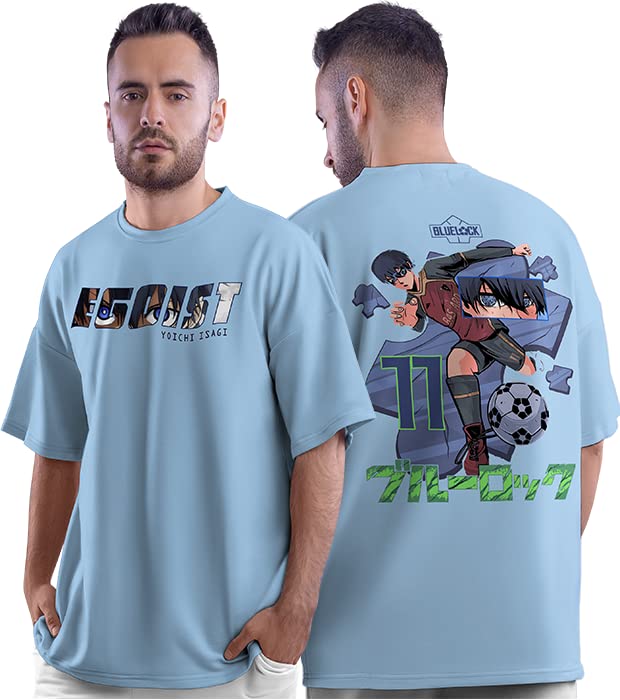 Image of crazymonk Isagi Bluelock Anime Oversized T-Shirt
