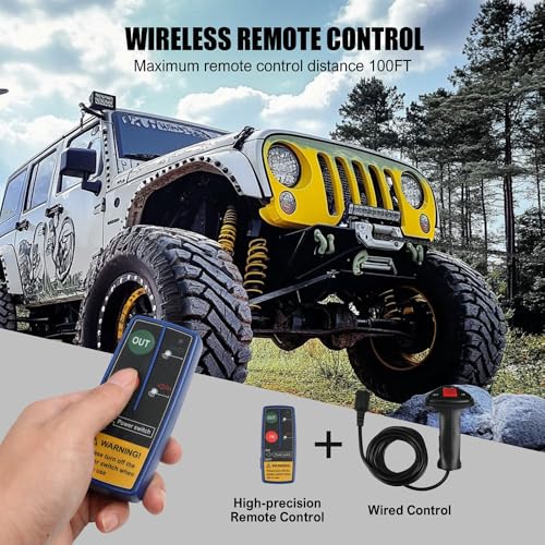 Winche eléctrico de recuperación 13500 lb 12V con control remoto miniatura 2