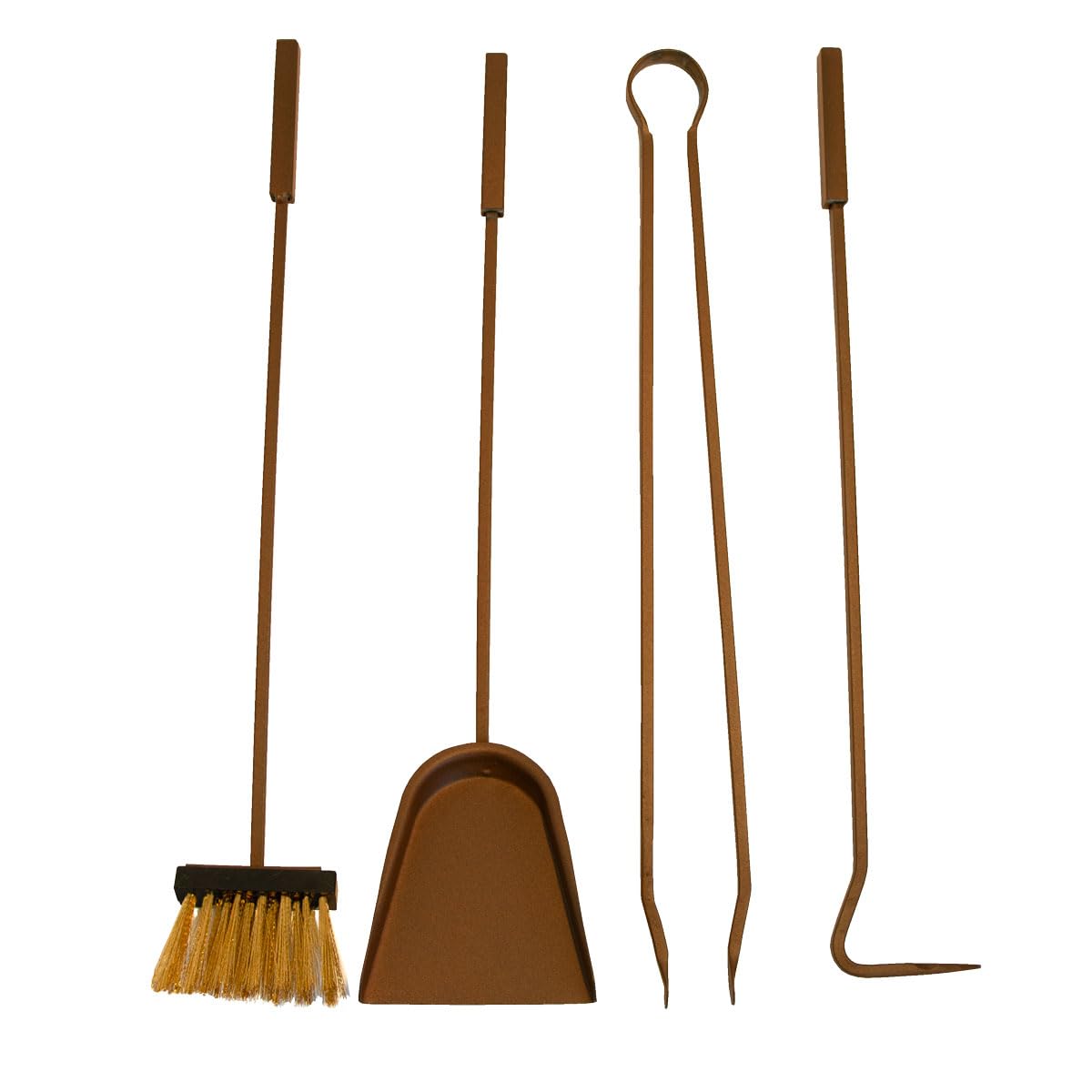 CG34 -ROCCA CORTEN CON ATTREZZI- KIT ACCESSORI CAMINO CRUCCOLINI