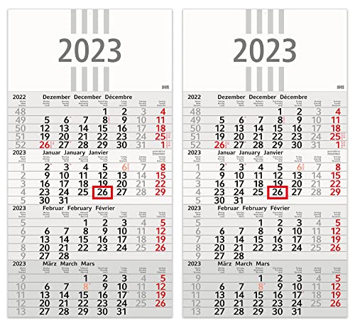4-Monatskalender 2023 RECYCLING Pilot 4, 30 x 56 cm, 2er-Sparpack Cover