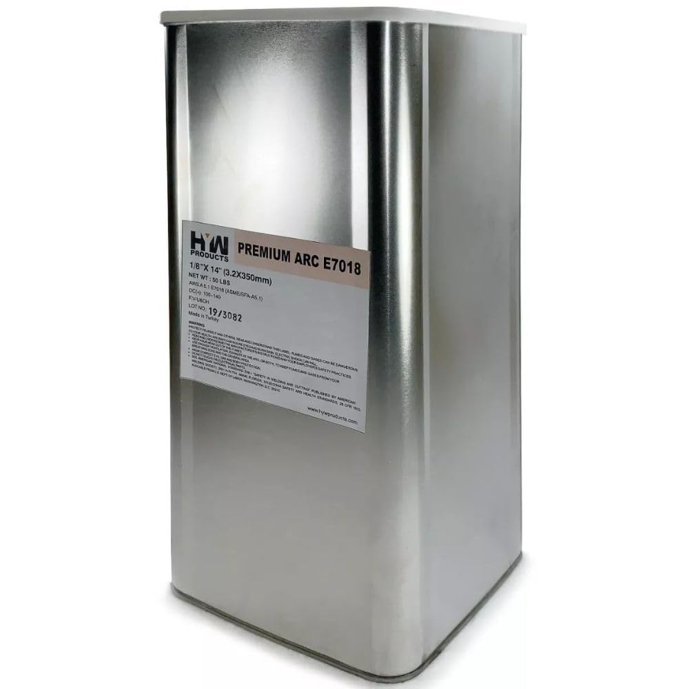 50 lb Steel Can E7018 1/8" Stick electrodes welding rod (E7018 1/8")