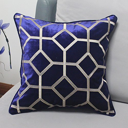 Oreiller de sofa pour soulager le dos coussin lin géométrique 50x50cm - 2