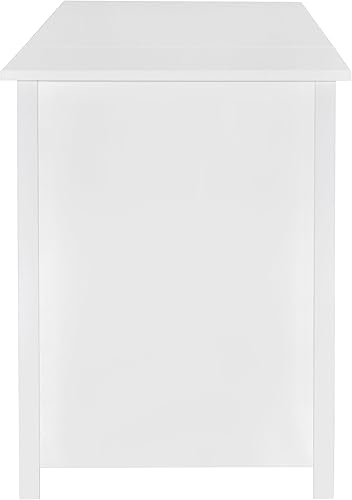 Miniatura 10 de Coaster Dylan - Escritorio contemporáneo de madera para oficina en casa de 4 cajones color blanco de alto brillo