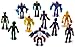 Set of 12 pcs Omnitrix Action Figures, Exclusive Collection Toys, Anime Character Figurines with Cake Toppers, Alien Hero Themed Party Decor Birthday Party Cake Decoration Supplies